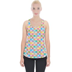 Seamless Pattern Background Abstract Rainbow Piece Up Tank Top