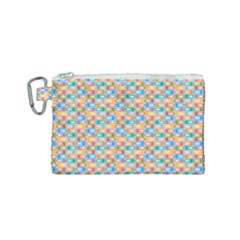 Seamless Pattern Background Abstract Rainbow Canvas Cosmetic Bag (small)