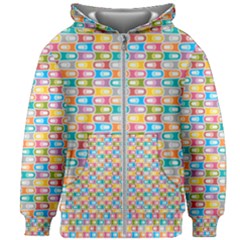 Seamless Pattern Background Abstract Rainbow Kids  Zipper Hoodie Without Drawstring