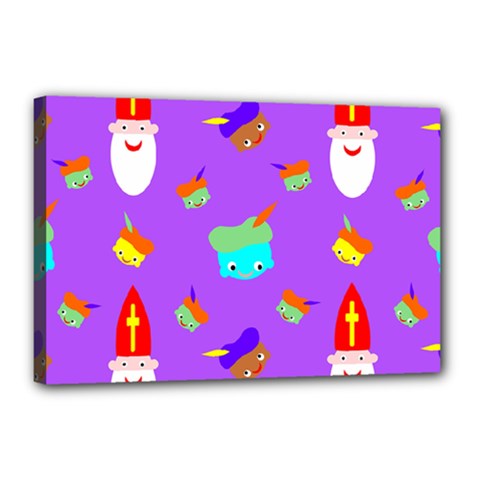 Saint Nicholas Canvas 18  X 12  (stretched) by HermanTelo