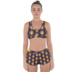 Pattern Background Yellow Bright Racerback Boyleg Bikini Set by HermanTelo