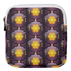 Pattern Background Yellow Bright Mini Square Pouch by HermanTelo