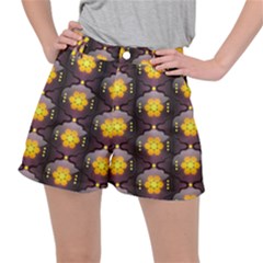 Pattern Background Yellow Bright Ripstop Shorts