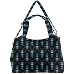 Seamless Pattern Background Black Double Compartment Shoulder Bag by HermanTelo