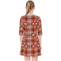 Plaid Pattern Red Squares Skull Pocket Dress View2