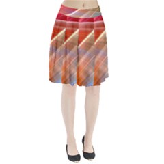 Wave Background Pattern Abstract Pleated Skirt