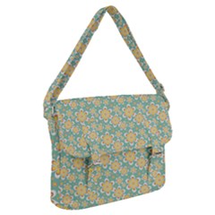 Seamless Pattern Floral Pastels Buckle Messenger Bag
