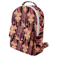 Seamless Pattern Plaid Flap Pocket Backpack (small)