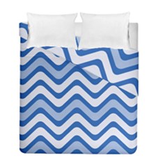 Waves Wavy Lines Duvet Cover Double Side (full/ Double Size)