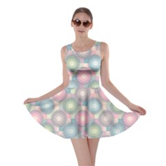 Seamless Pattern Pastels Background Skater Dress