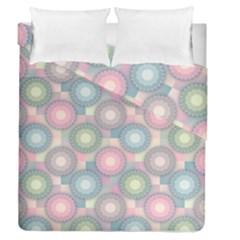 Seamless Pattern Pastels Background Duvet Cover Double Side (queen Size) by HermanTelo