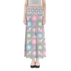 Seamless Pattern Pastels Background Full Length Maxi Skirt