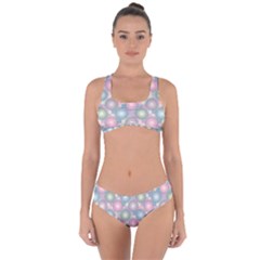 Seamless Pattern Pastels Background Criss Cross Bikini Set