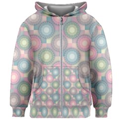 Seamless Pattern Pastels Background Kids  Zipper Hoodie Without Drawstring by HermanTelo