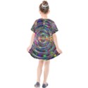 Wave Line Colorful Brush Particles Kids  Smock Dress View2