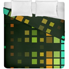 Abstract Plaid Duvet Cover Double Side (king Size)