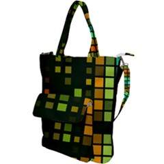 Abstract Plaid Shoulder Tote Bag by HermanTelo