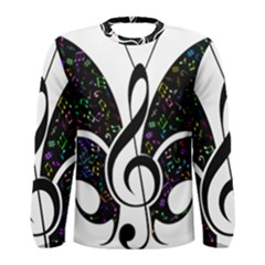 Butterfly Music Animal Audio Bass Men s Long Sleeve Tee