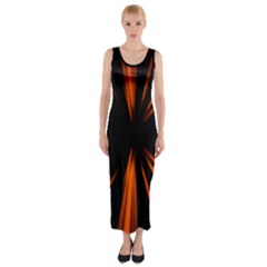 Abstract Light Fitted Maxi Dress by HermanTelo