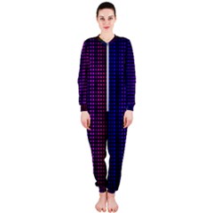 Abstract Background Plaid Onepiece Jumpsuit (ladies) 