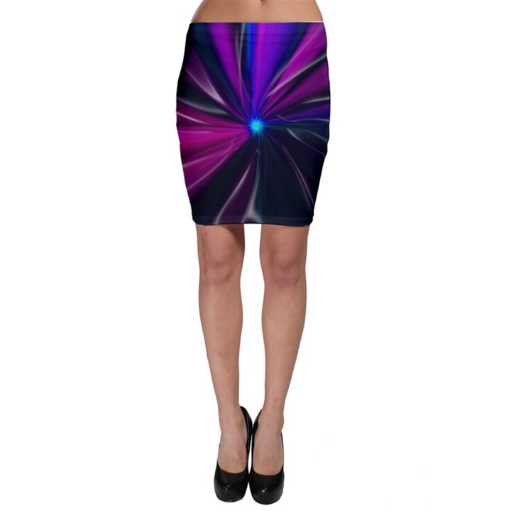 Abstract Background Lightning Bodycon Skirt