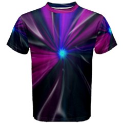 Abstract Background Lightning Men s Cotton Tee