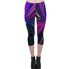 Abstract Background Lightning Capri Leggings  by HermanTelo