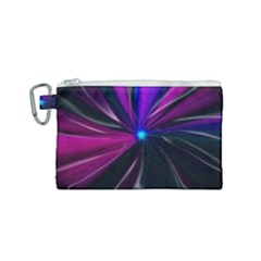 Abstract Background Lightning Canvas Cosmetic Bag (small) by HermanTelo