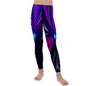 Abstract Background Lightning Kids  Lightweight Velour Leggings View1