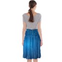 Abstract Line Space Midi Beach Skirt View2