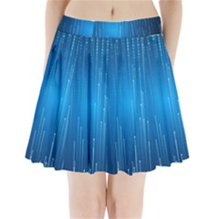 Abstract Line Space Pleated Mini Skirt by HermanTelo