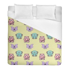 Animals Pastel Children Colorful Duvet Cover (full/ Double Size)