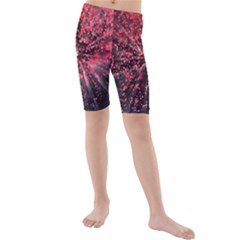 Abstract Background Wallpaper Space Kids  Mid Length Swim Shorts by HermanTelo