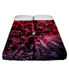 Abstract Background Wallpaper Space Fitted Sheet (queen Size)