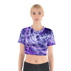 Abstract Background Space Cotton Crop Top