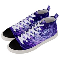 Abstract Background Space Men s Mid-top Canvas Sneakers