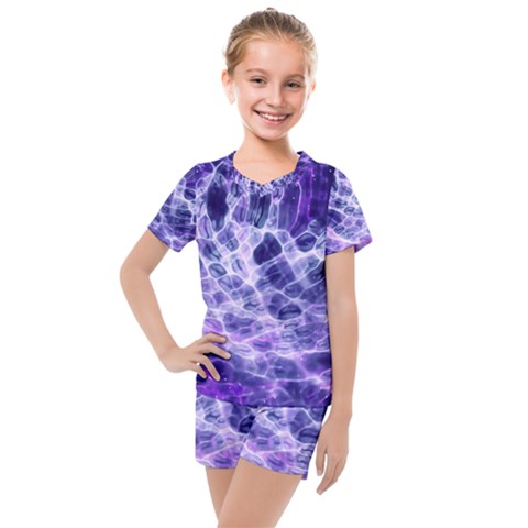 Abstract Background Space Kids  Mesh Tee And Shorts Set by HermanTelo