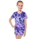 Abstract Background Space Kids  Mesh Tee and Shorts Set View1