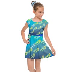 Animal Bee Kids  Cap Sleeve Dress