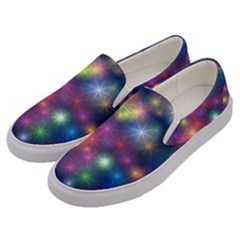 Abstract Background Graphic Space Men s Canvas Slip Ons