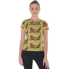 Bird Animal Nature Wild Wildlife Short Sleeve Sports Top 