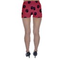 Paw Prints Background Animal Skinny Shorts View2