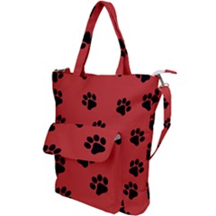 Paw Prints Background Animal Shoulder Tote Bag