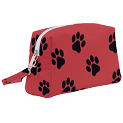 Paw Prints Background Animal Wristlet Pouch Bag (large) by HermanTelo