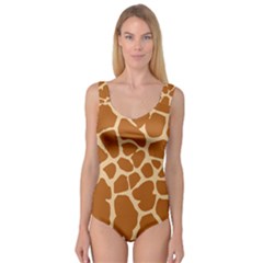 Giraffe Skin Pattern Princess Tank Leotard 