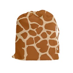 Giraffe Skin Pattern Drawstring Pouch (xl)