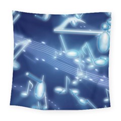Music Sound Musical Love Melody Square Tapestry (large) by HermanTelo