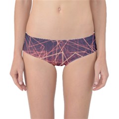 Light Fiber Black Fractal Art Classic Bikini Bottoms