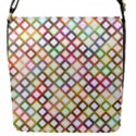Grid Colorful Multicolored Square Removable Flap Cover (S) View1