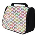 Grid Colorful Multicolored Square Full Print Travel Pouch (Small) View1